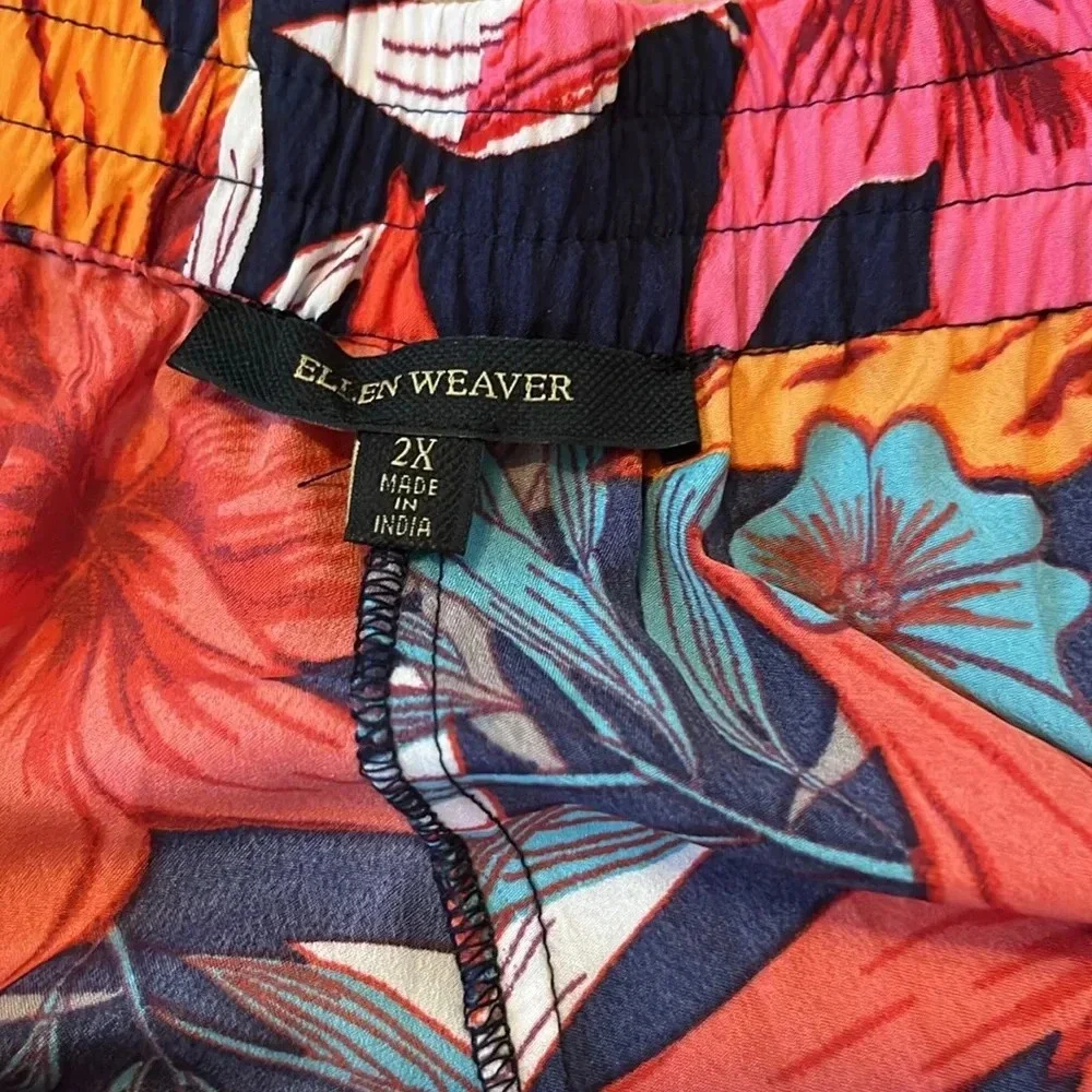 Tropical print skirt
